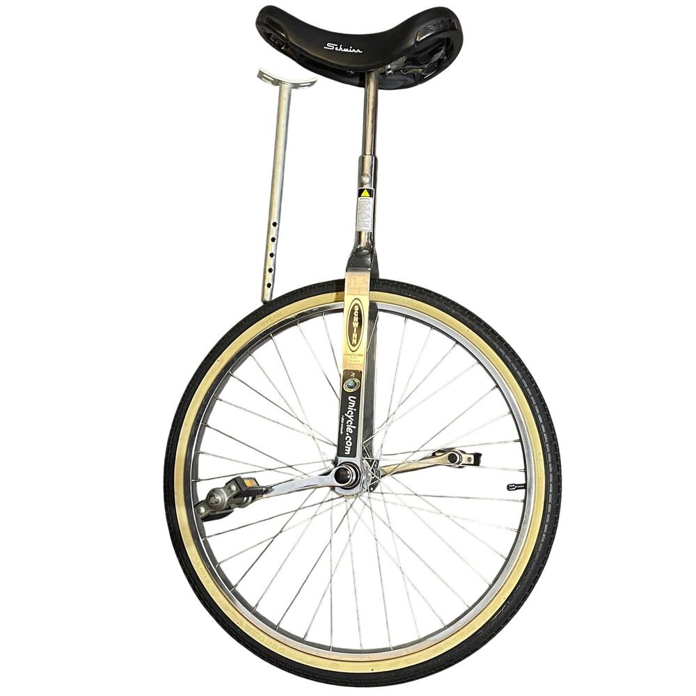 Vintage Schwinn 24" Unicycle Chrome Frame Adjustable w/ Extra Seat Post